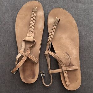 Rainbow Women's Braided Tan Sandals